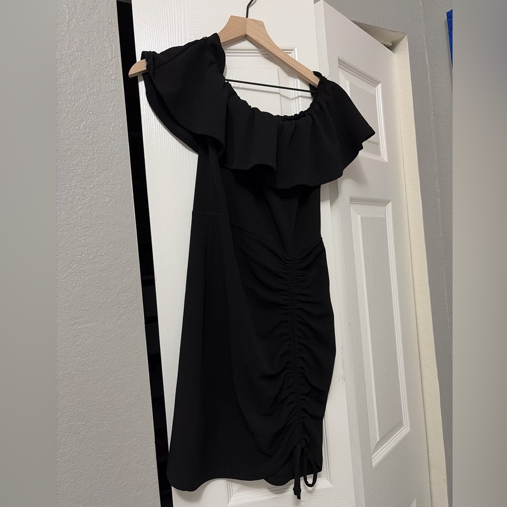 Elegant Black Off-Shoulder Dress